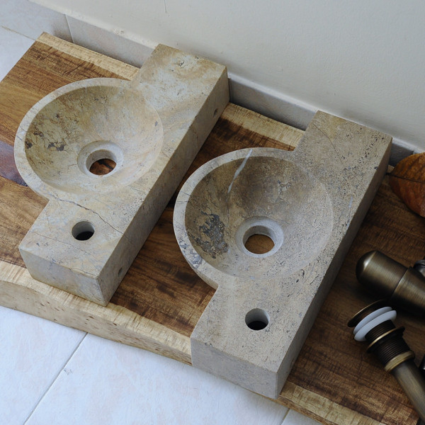 Chậu lavabo đặt bàn Kanly đá nhỏ mini MAR6M