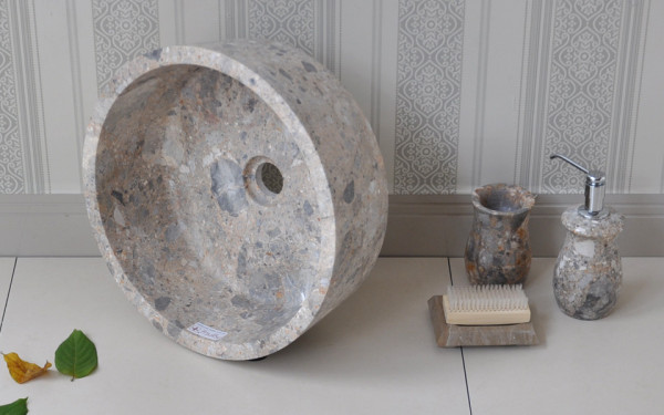 Chậu lavabo đặt bàn Kanly bằng đá tự nhiên MAR7E