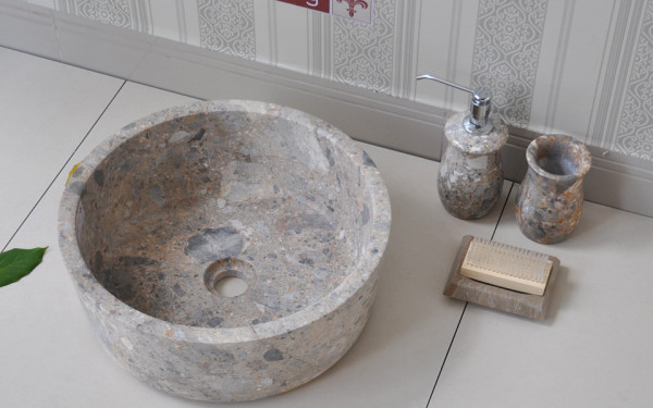 Chậu lavabo đặt bàn Kanly bằng đá tự nhiên MAR7E