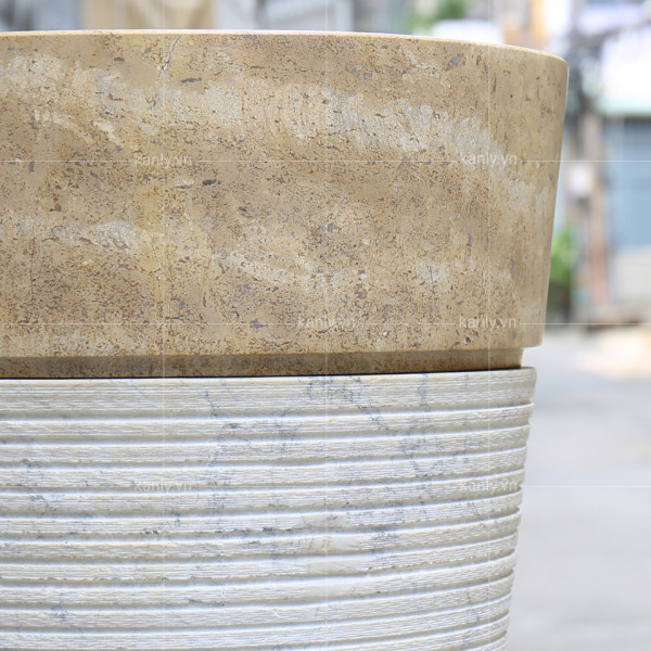 Chậu lavabo đặt bàn Kanly đá tự nhiên MAR72