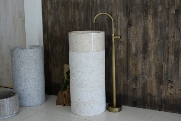Chậu lavabo đặt bàn Kanly đá Marble Indo tự nhiên MAR71Ci / MAR74Ci