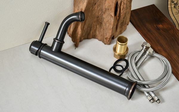 Vòi chậu lavabo nóng lạnh bằng đồng Kanly GCA20B/V20B