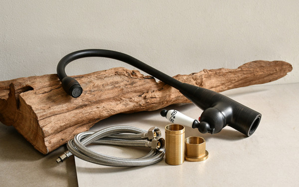 Vòi rửa bát nóng lạnh bằng đồng Kanly GCC01B