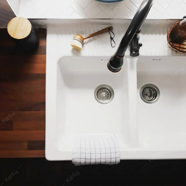 Vòi rửa bát nóng lạnh bằng đồng Kanly GCC09B