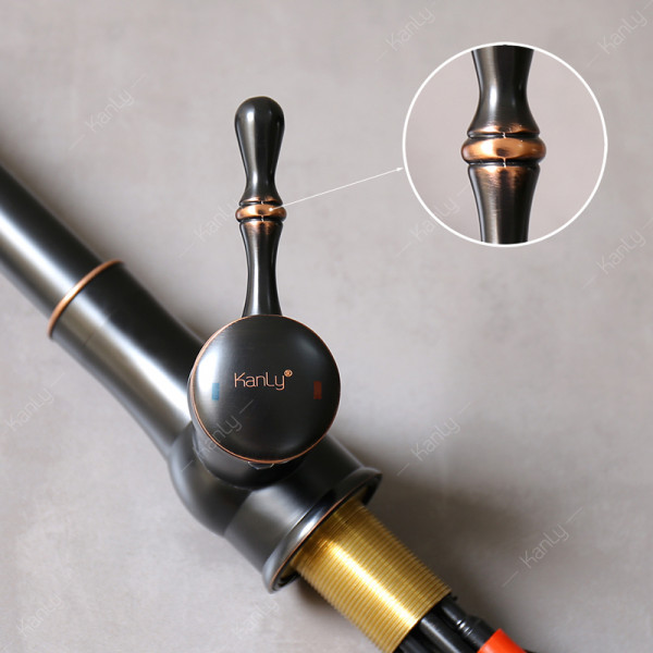 Vòi rửa bát nóng lạnh bằng đồng Kanly GCC09B