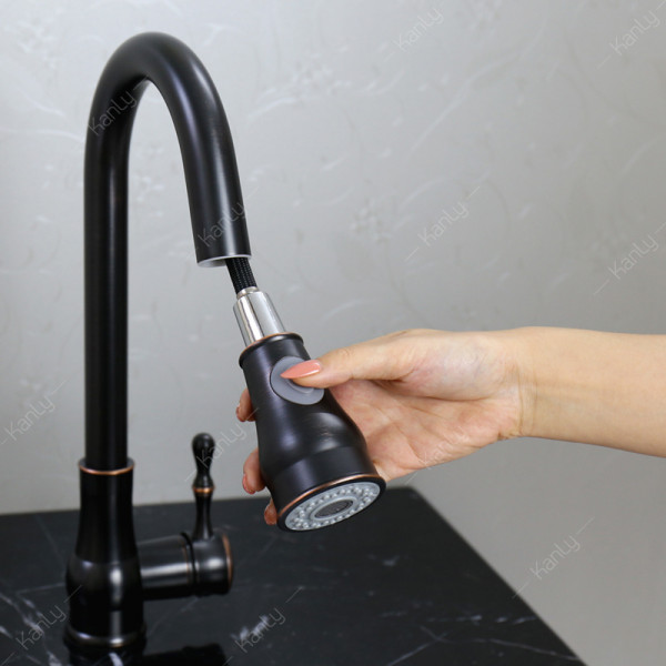 Vòi rửa bát nóng lạnh bằng đồng Kanly GCC09B