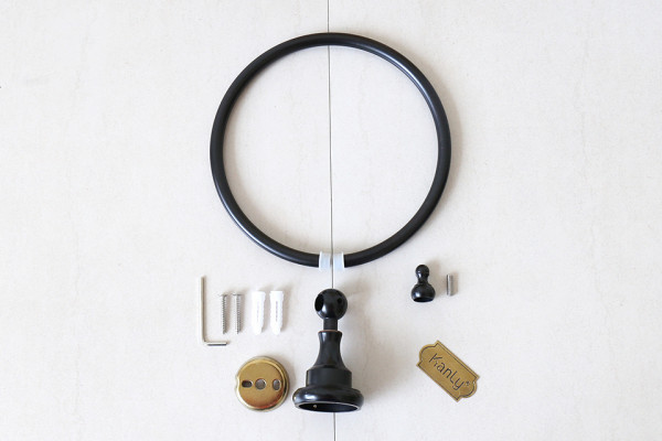 Vòng treo khăn bằng đồng Kanly GCK02B