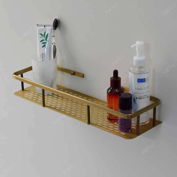 Kệ treo góc nhà tắm bằng đồng Kanly GCK30/30B