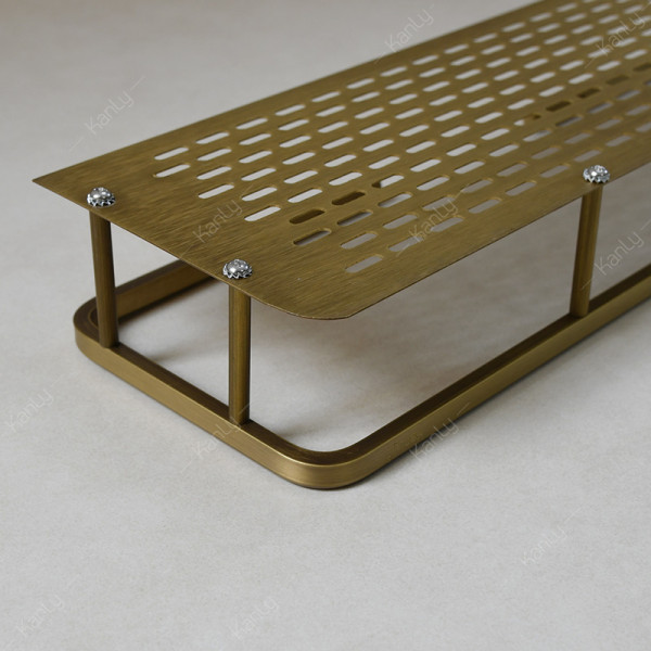 Kệ treo góc nhà tắm bằng đồng Kanly GCK30/30B