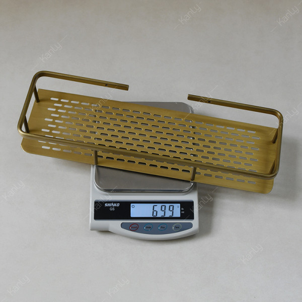 Kệ treo góc nhà tắm bằng đồng Kanly GCK30/30B