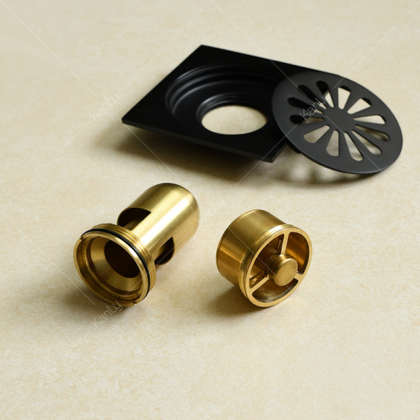 Phễu thoát sàn bằng đồng 10x10cm Kanly GCP13B