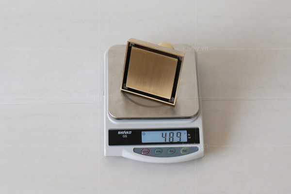 Phễu thoát sàn bằng đồng 10x10cm Kanly GCP10
