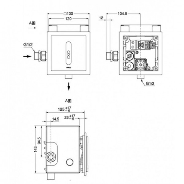 Van xả tiểu TOTO DUE126UE HS376TT