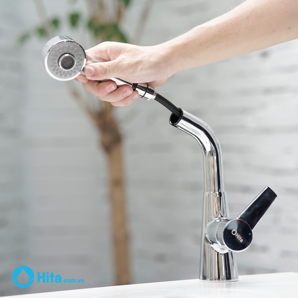 Vòi bếp dây rút nóng lạnh HITA HKS4403