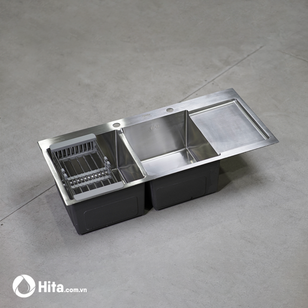 Chậu Rửa Chén 2 Hố Cánh 100x48cm HITA HD10048DC