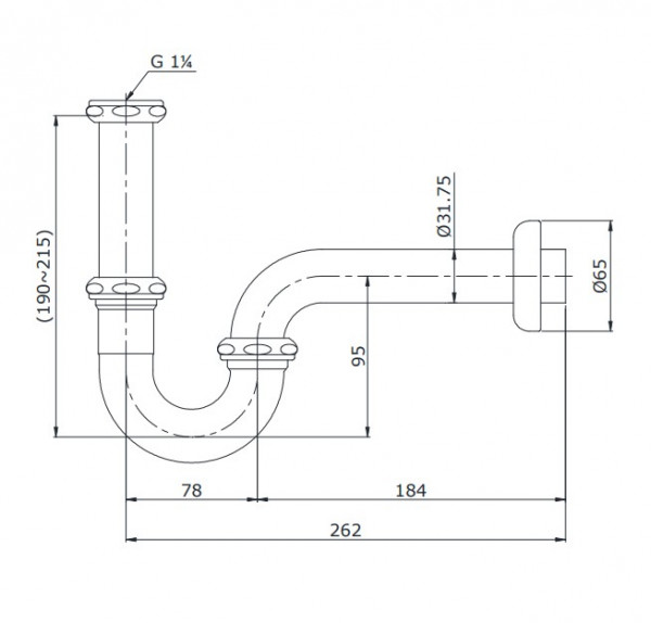 Ống thải chữ P TOTO TVLF402