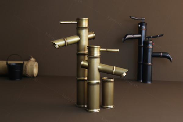 Vòi chậu nóng lạnh bằng đồng Kanly GCA02/V02