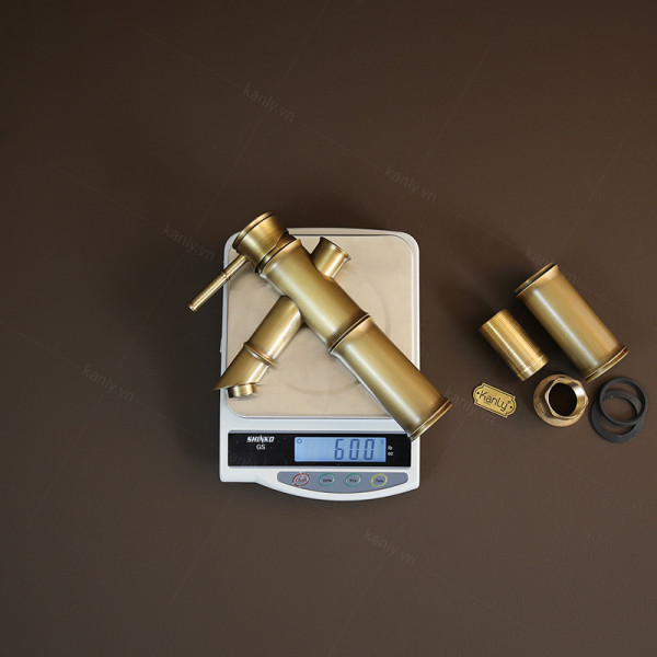 Vòi chậu nóng lạnh bằng đồng Kanly GCA02/V02