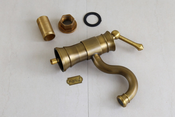 Vòi chậu nóng lạnh bằng đồng Kanly GCA16/V16