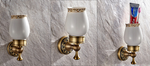 Giá để cốc đơn bằng đồng Kanly GCH07