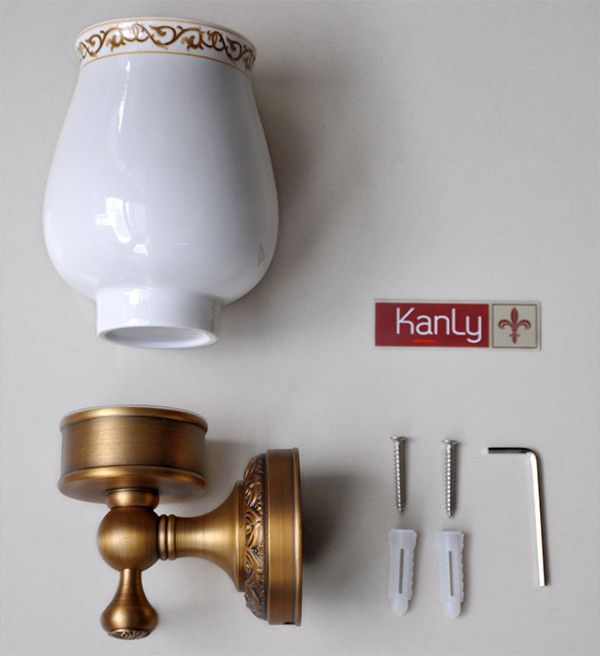 Giá để cốc đơn bằng đồng Kanly GCH07