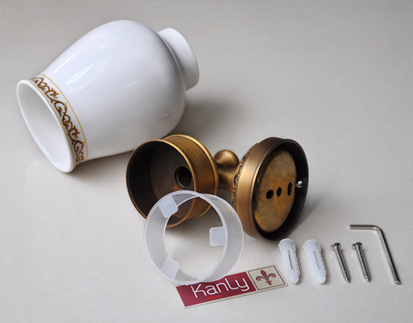 Giá để cốc đơn bằng đồng Kanly GCH07