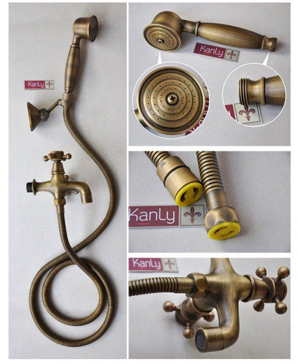 Bộ sen tắm lạnh bằng đồng Kanly GCS15