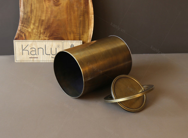 Thùng rác bằng đồng Kanly RSC504