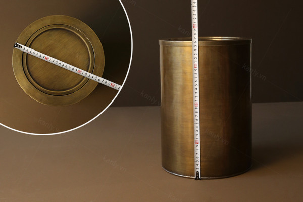 Thùng rác bằng đồng Kanly RSC504