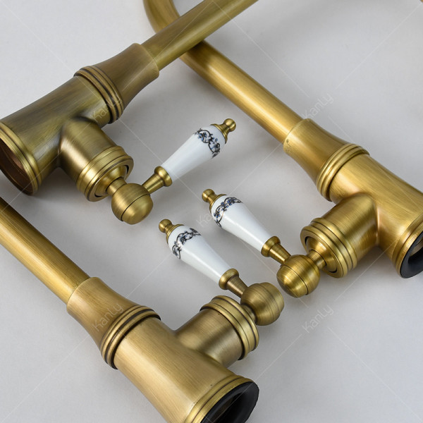 Vòi rửa bát nóng lạnh bằng đồng Kanly GCC07