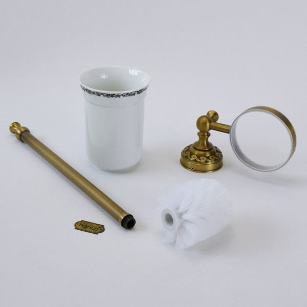 Giá để cọ toilet đồng Kanly GCH09