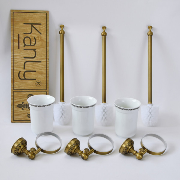 Giá để cọ toilet đồng Kanly GCH09