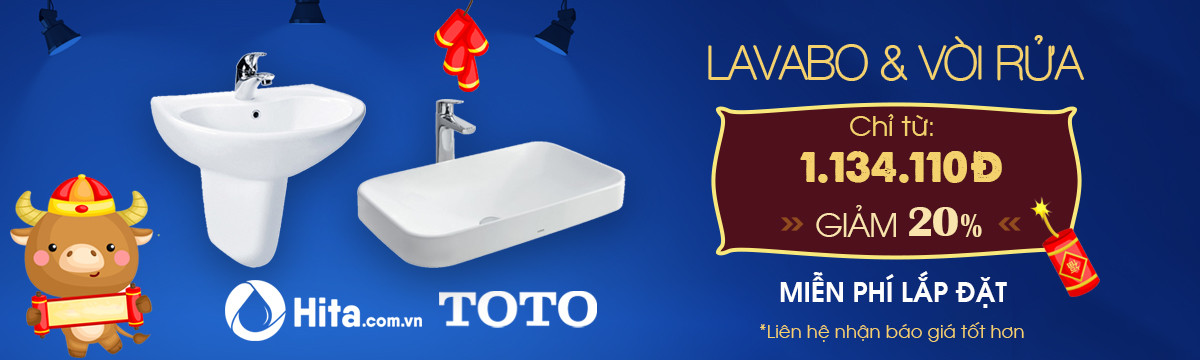 Lavabo & vòi rửa TOTO giảm đến 20%