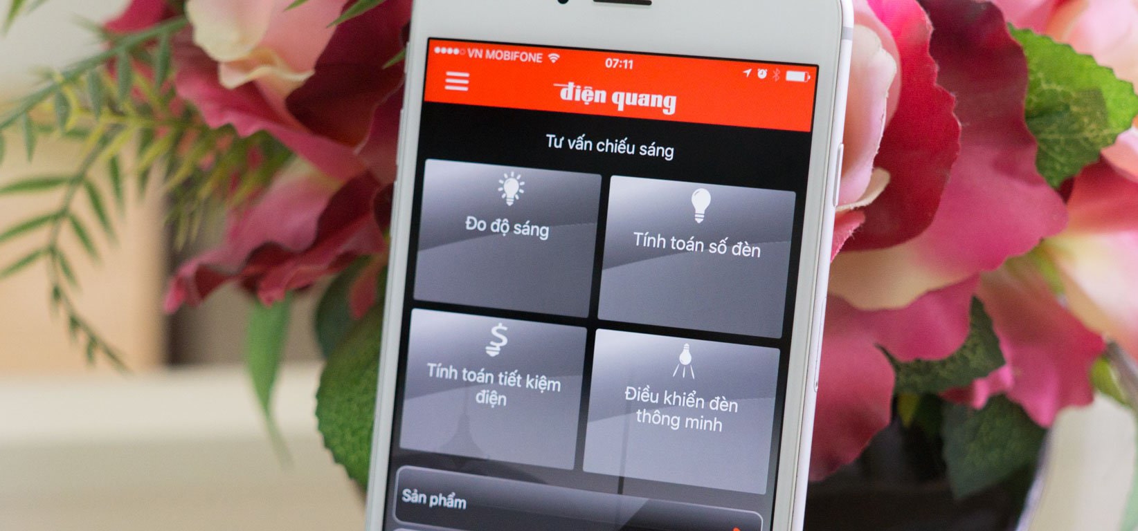 App điện thoại đo độ rọi