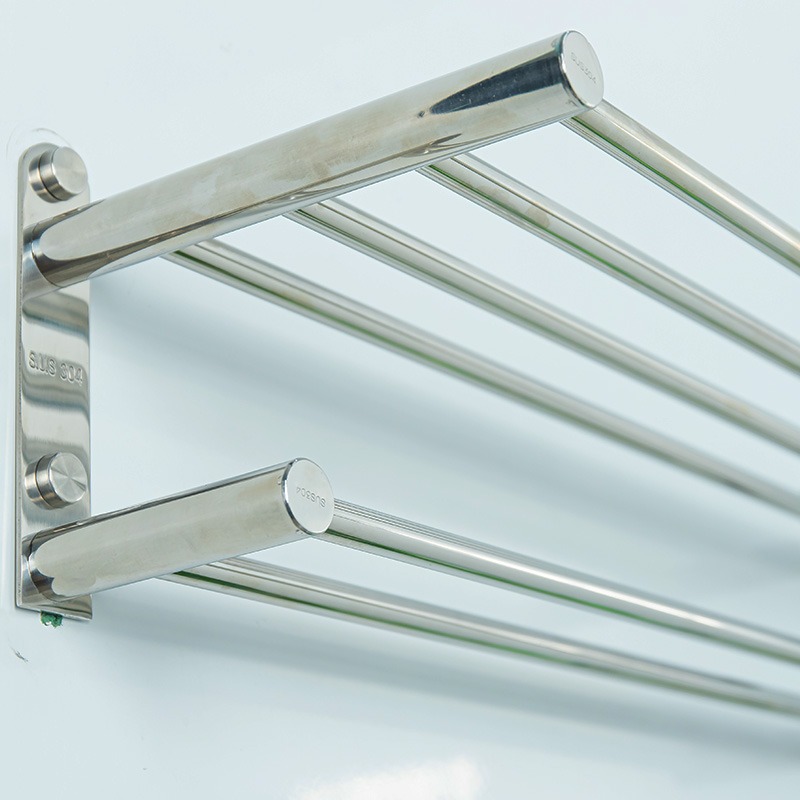 Thanh treo khăn inox sáng bóng dễ vệ sinh