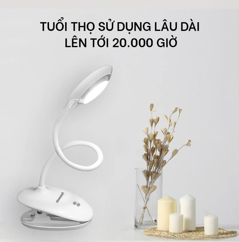Đèn bàn LED Panasonic HHLT0232E19 cổng sạc USB 5V