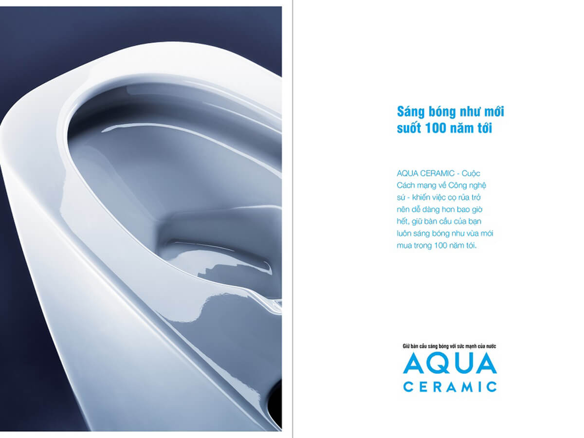 Lớp men sứ Aqua Ceramic trắng sạch
