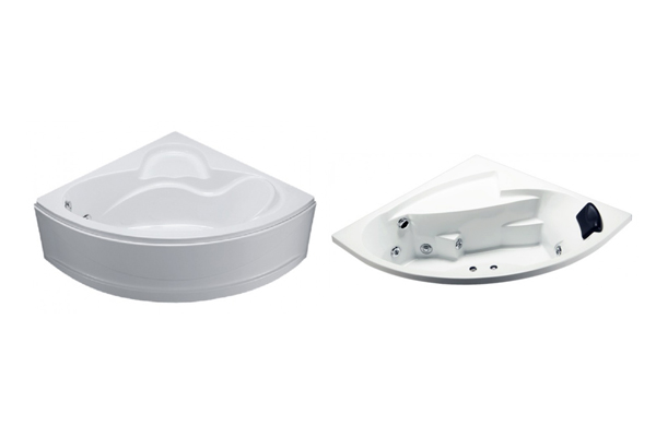  Bồn tắm góc Caesar là dòng sản phẩm sở hữu thiết kế hình tam giác, thường được đặt ở góc phòng tắm với hai mặt áp vào tường nhà tắm