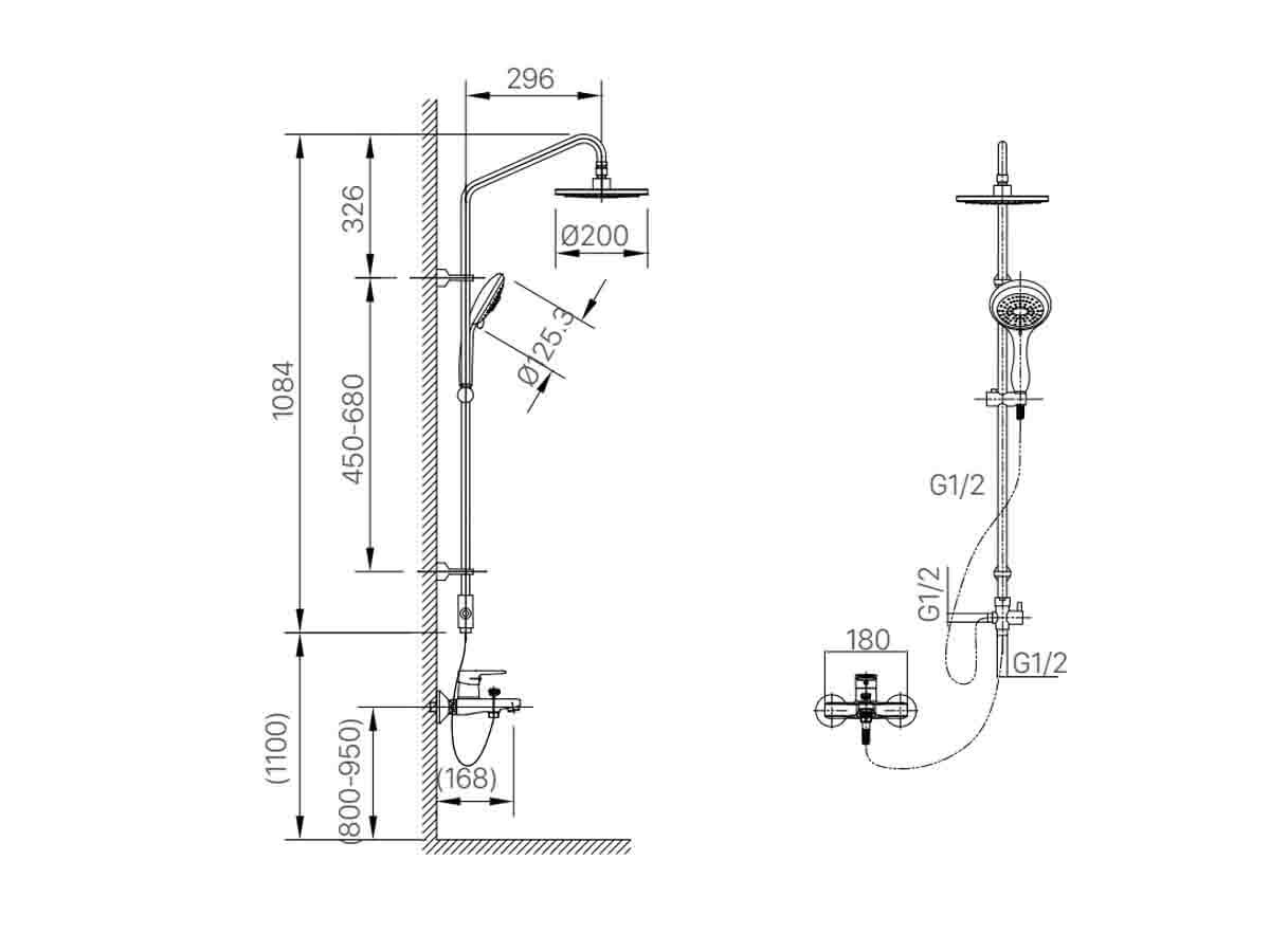 Bộ sen cây INAX BFV-1205S (BFV1205S)