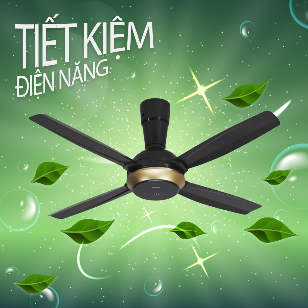 Quạt trần Panasonic 4 cánh điều khiển từ xa F-56XPG