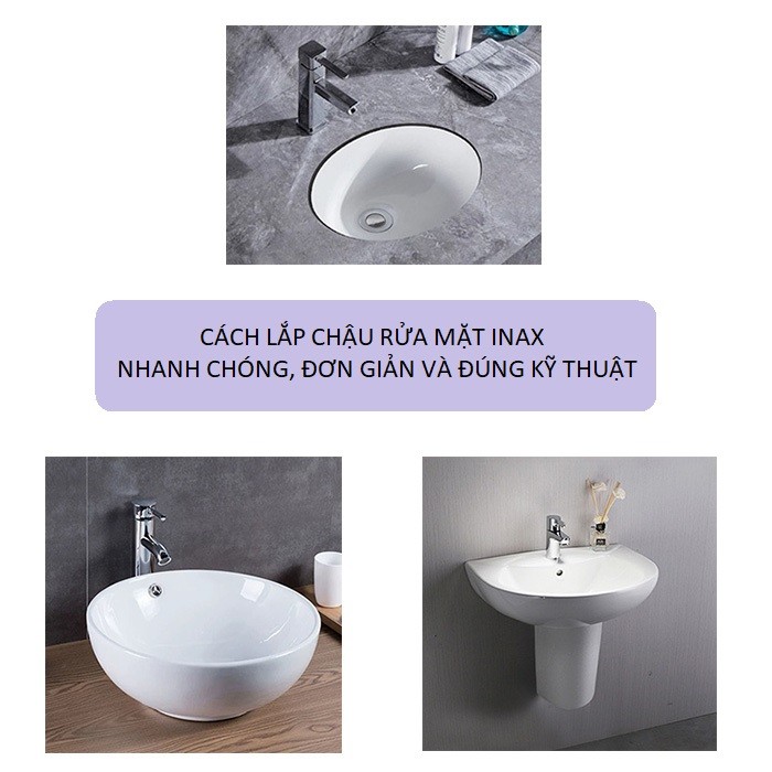 Cách lắp đặt lavabo đơn giản