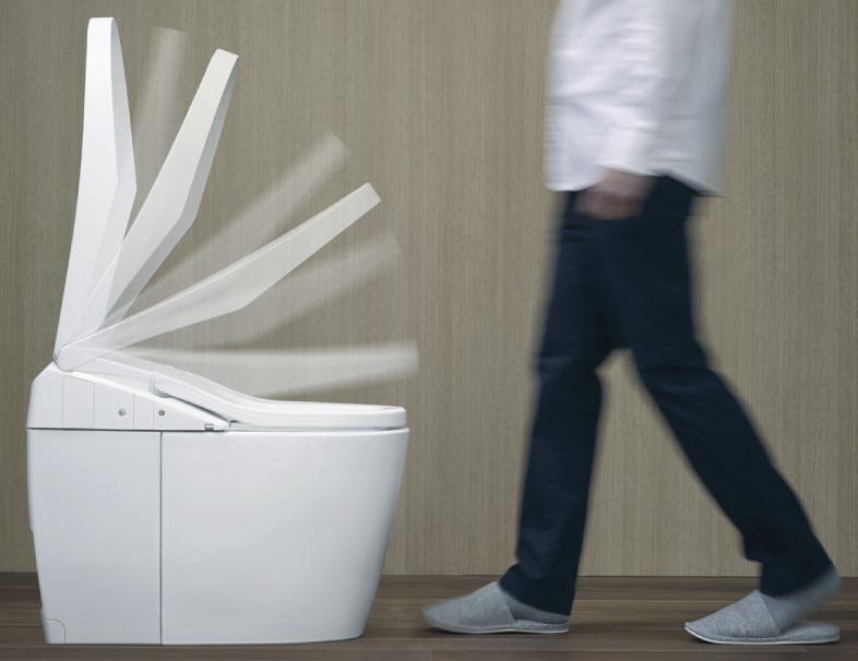 Bồn cầu thông minh có khả năng tự động đóng/mở nắp vô cùng hiện đại