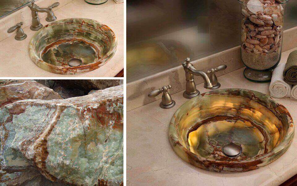 Mẫu lavabo được ứng dụng từ chất liệu này cực kỳ phù hợp với không gian nhà tắm hiện đại