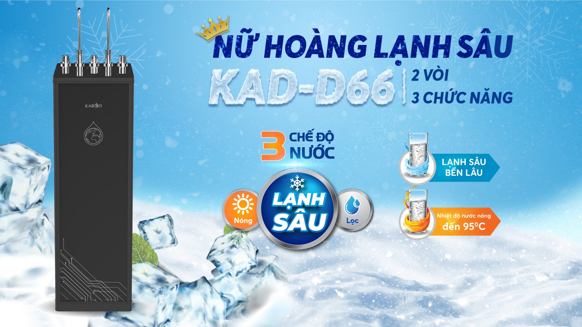 Máy lọc nước Karofi KAD-D66