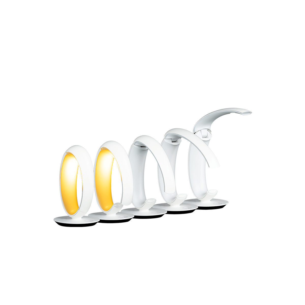 Đèn bàn LED Panasonic SQ-LE530K-W trục đèn xoay 180 độ