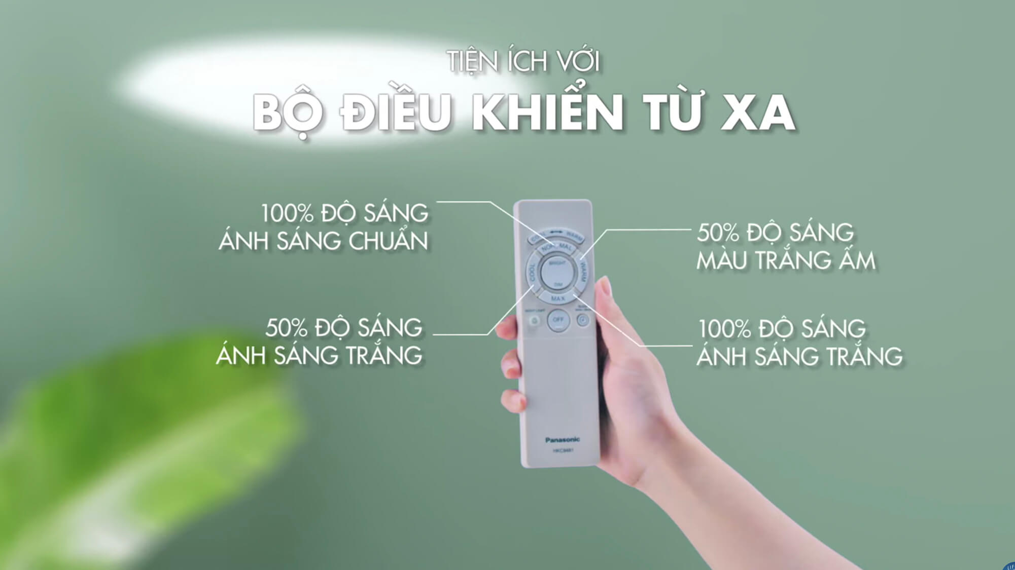 Đèn trần LED 28W có remote điều khiển Pansonic HH-XZ301788