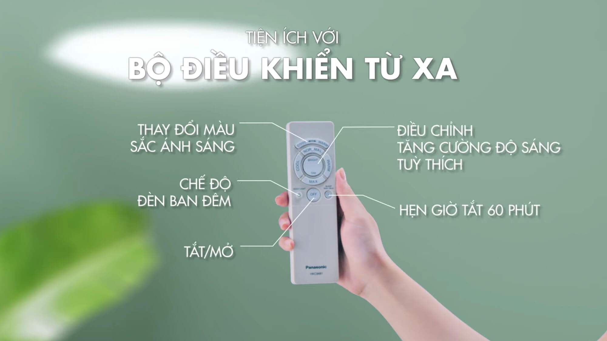 Đèn trần LED 28W có remote điều khiển Pansonic HH-XZ301788
