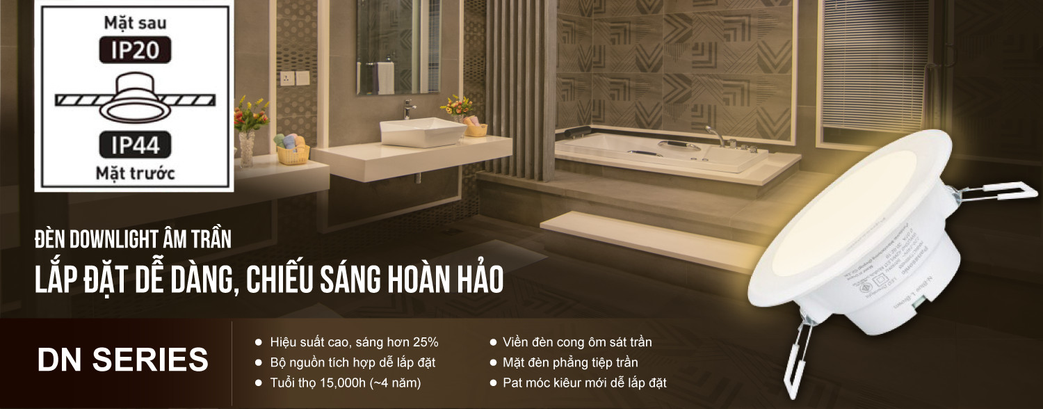 Đèn LED âm trần Panasonic Downlight DN Series chống nước (IP44 Type)