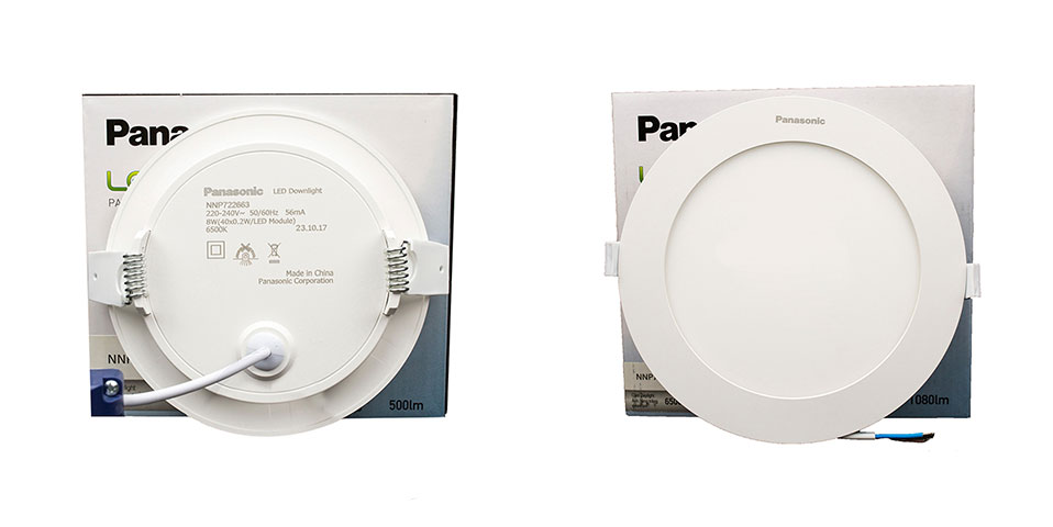 Đèn LED âm trần Panasonic Downlight Panel tròn (bỏ mẫu)
