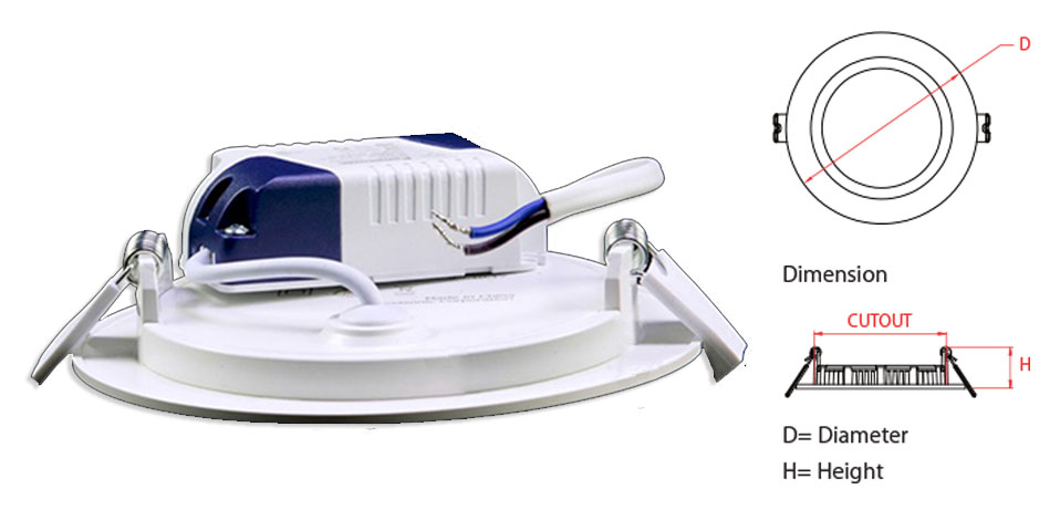 Đèn LED âm trần Panasonic Downlight Panel tròn (bỏ mẫu)